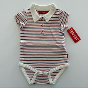 NWT ESPRIT Striped Infant Cotton Onesie